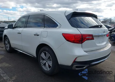 2020 Acura Mdx Standard from USA, damaged, VIN 5J8YD4H3XLL033640